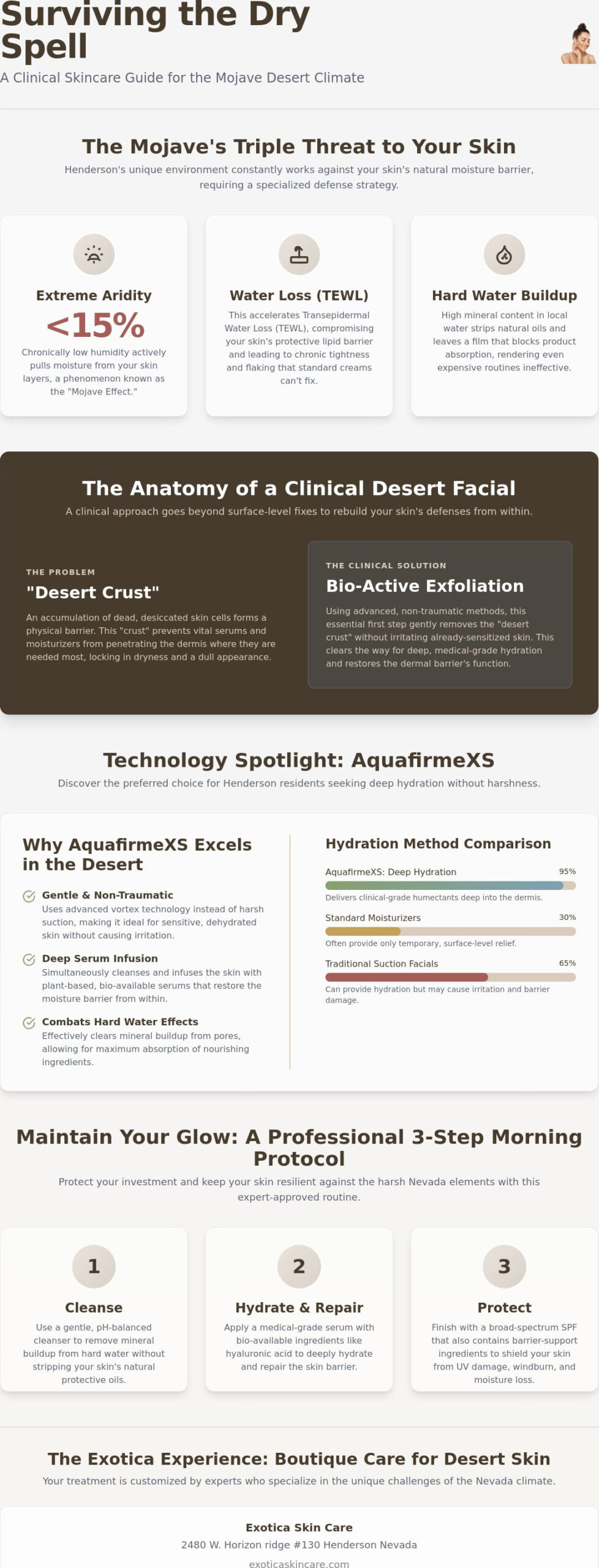 Clinical Facial for Dry Desert Skin in Henderson Nevada: Restoring the Moisture Barrier