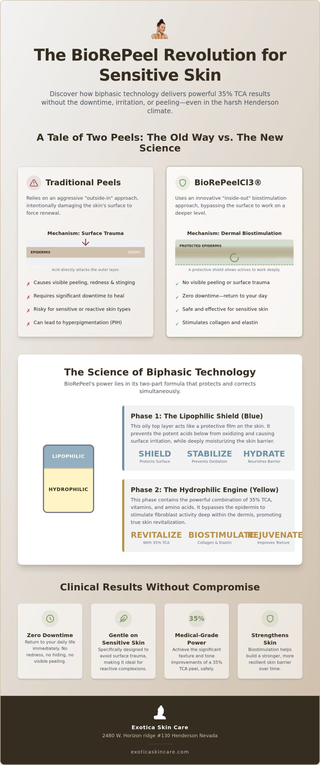 BioRePeel for Sensitive Skin Las Vegas: Clinical Glow Without the Irritation