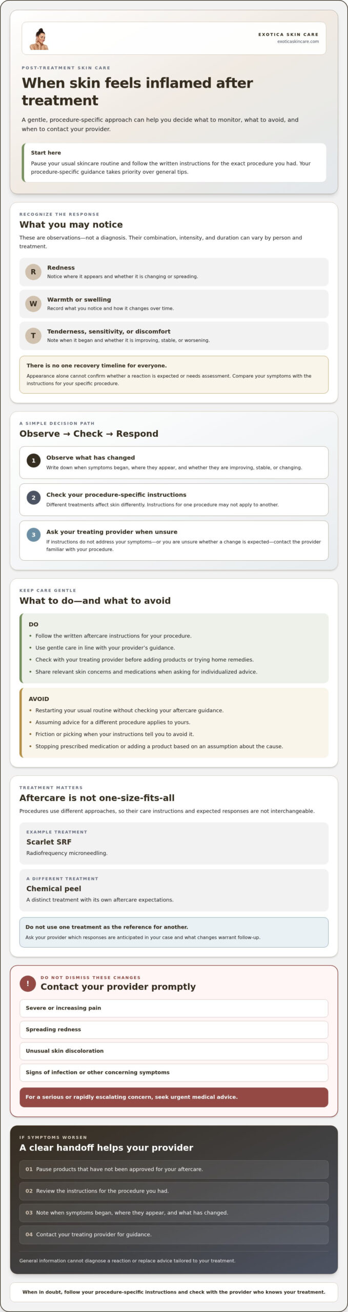 How to Reduce Skin Inflammation After Treatment: A Safe, Practical Guide